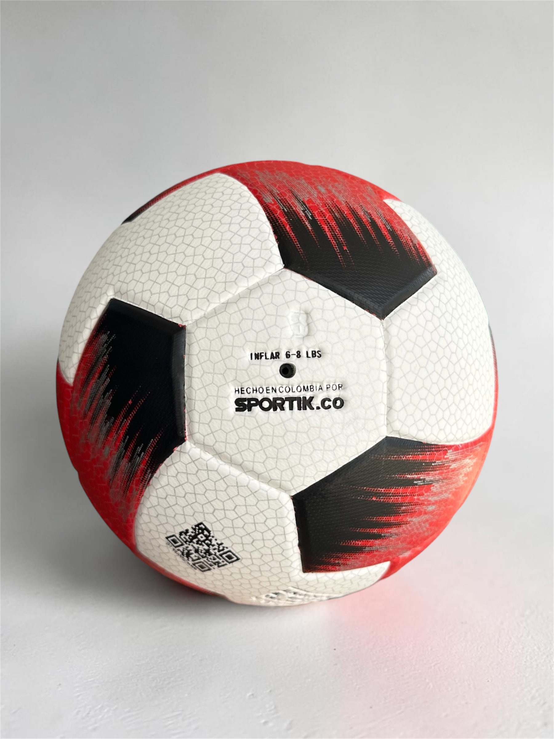 Balón de Fútbol Competencia No.5 Rojo Negro - Imagen 3