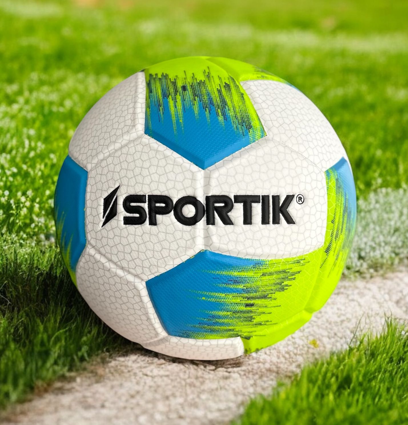 BALÓN DE FÚTBOL #4 VERDE AZUL