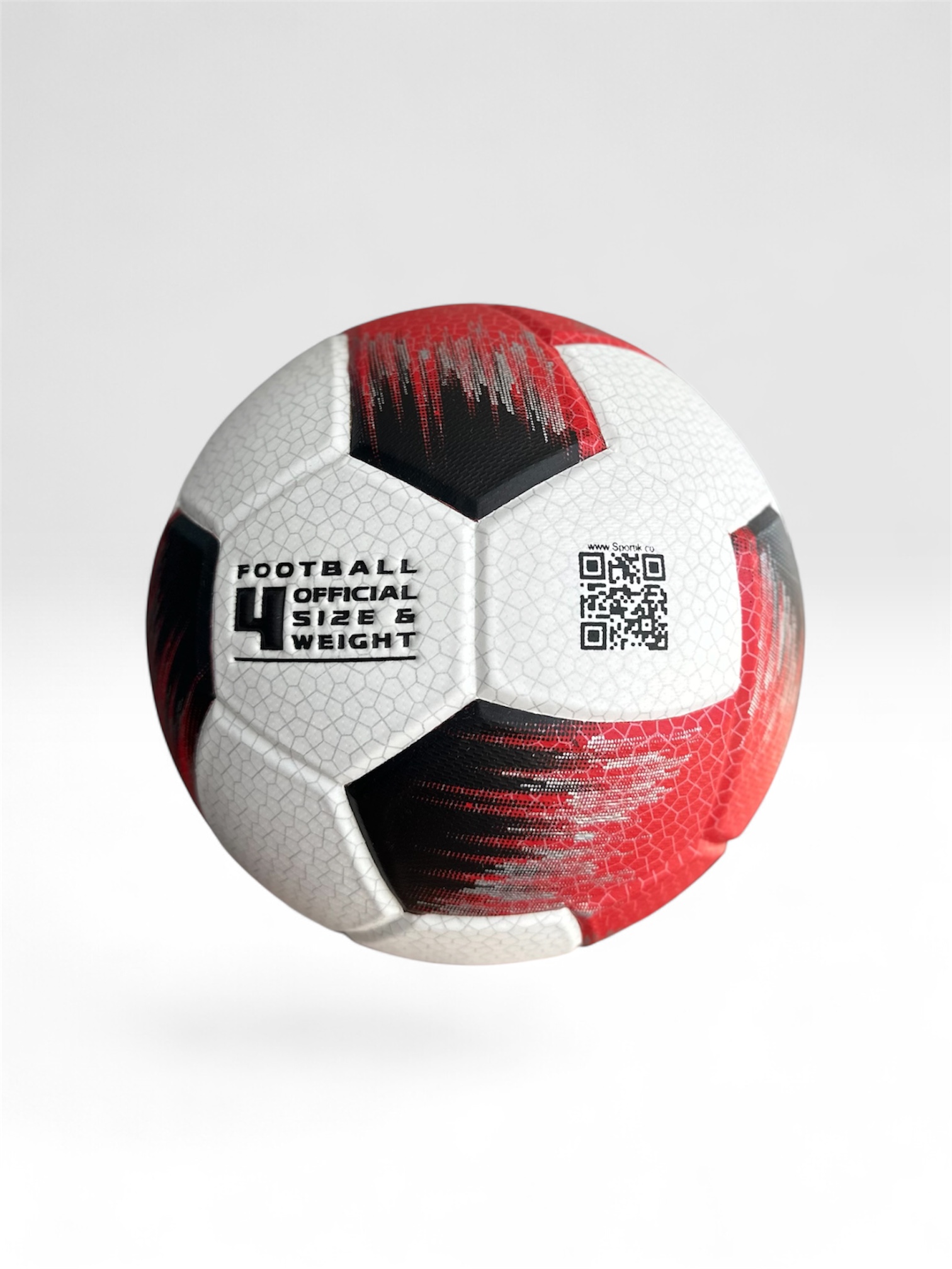 Balón de Fútbol Competencia No.4 Rojo Negro - Imagen 3