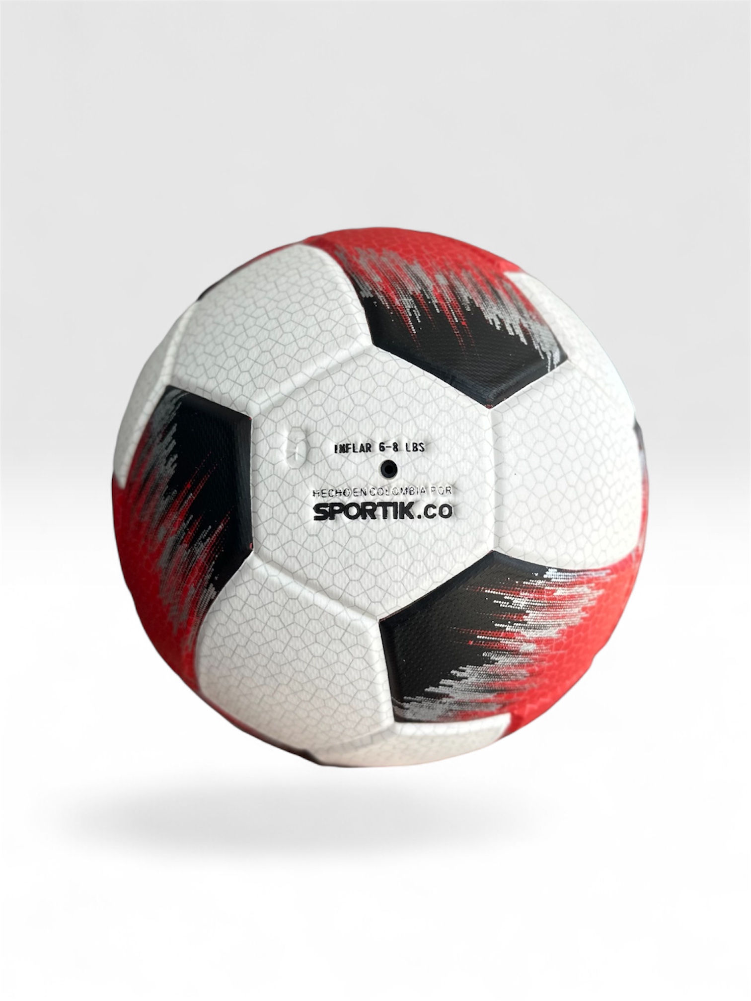 Balón de Fútbol Competencia No.4 Rojo Negro - Imagen 2