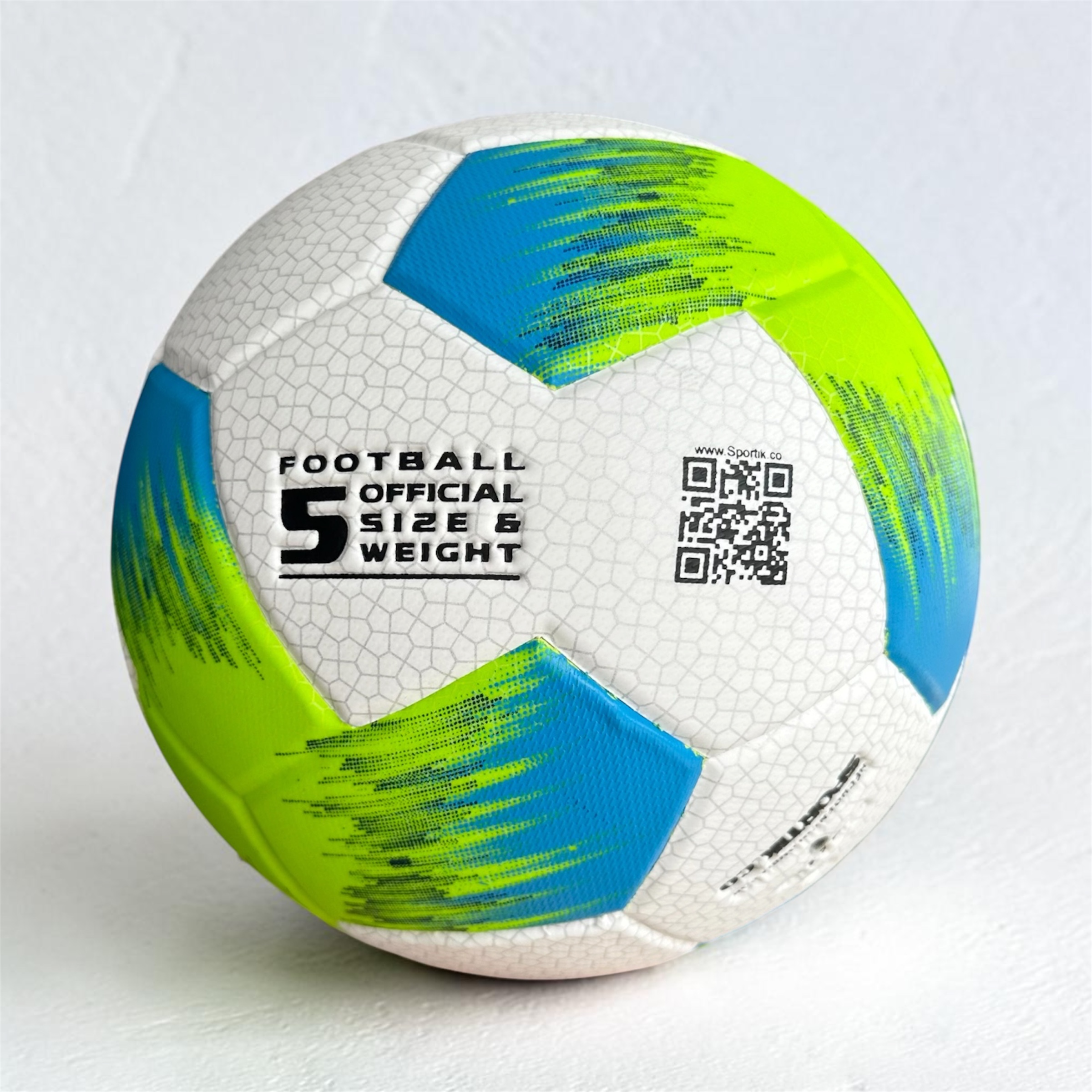 Balón de Fútbol Competencia No.5 Verde Azul - Imagen 2